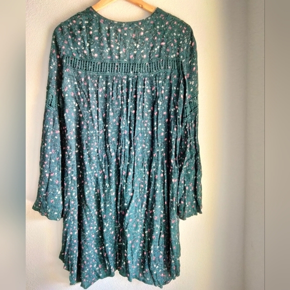 Knox Rose teal floral dress - Picture 2 of 5